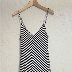 black/white maxi dress